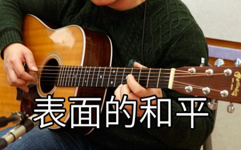 陈绮贞 表面的和平吉他谱 G调原版【附视频教学讲解】